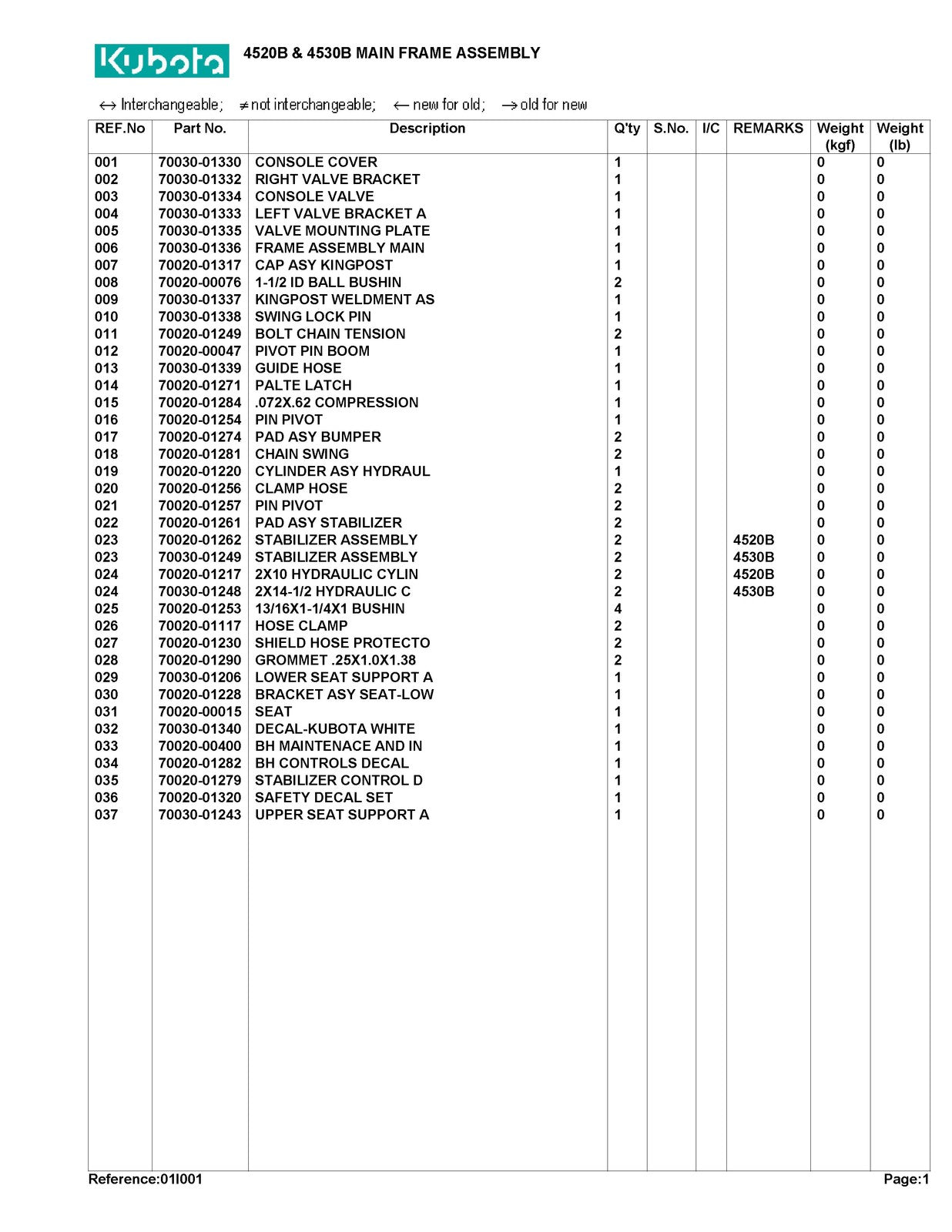WOODS BL4520B L4530B Backhoe Illustrated Parts List Manual - WIRE BOUND - COVERS