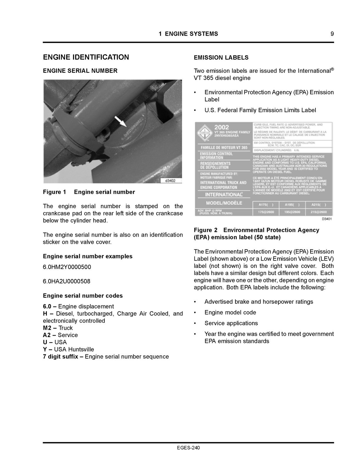 INTERNATIONAL VT 365 Diesel Engine Diagnostic Manual - WIRE BOUND - TOUGH COVERS