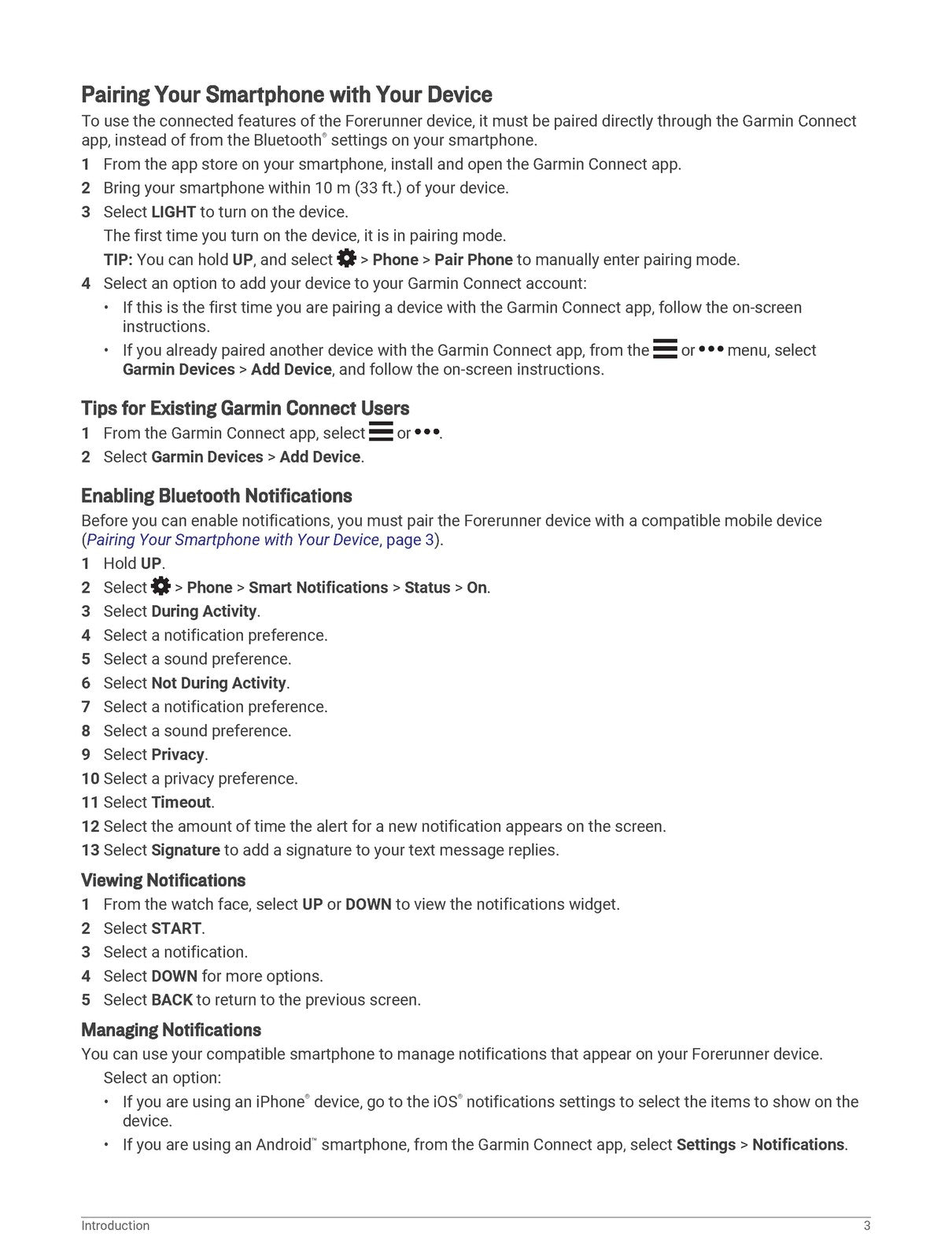 GARMIN Forerunner 245 245 Music Owners Manual 2019 - WIRE BOUND - TOUGH COVERS