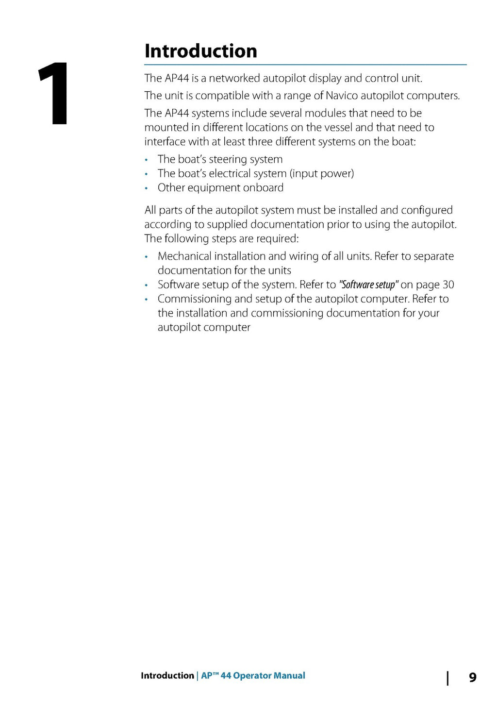 SIMRAD AP44 OPERATORS MANUAL - STEEL WIRE BOUND - PROTECTIVE COVERS