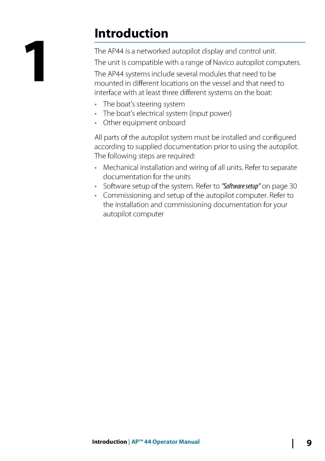 SIMRAD AP44 OPERATORS MANUAL - STEEL WIRE BOUND - PROTECTIVE COVERS