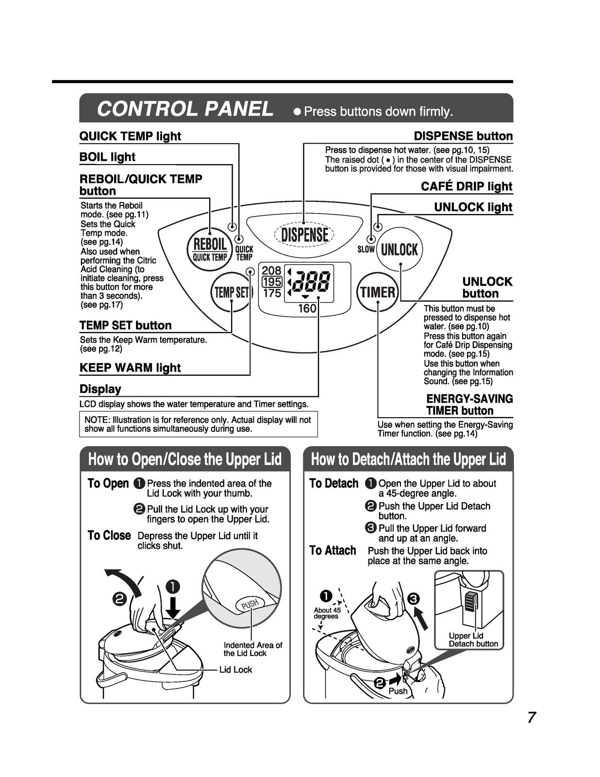 ZOJIRUSHI CD-WCC30 40 Micom Water Boiler  Operating Instructions Manual - BOUND