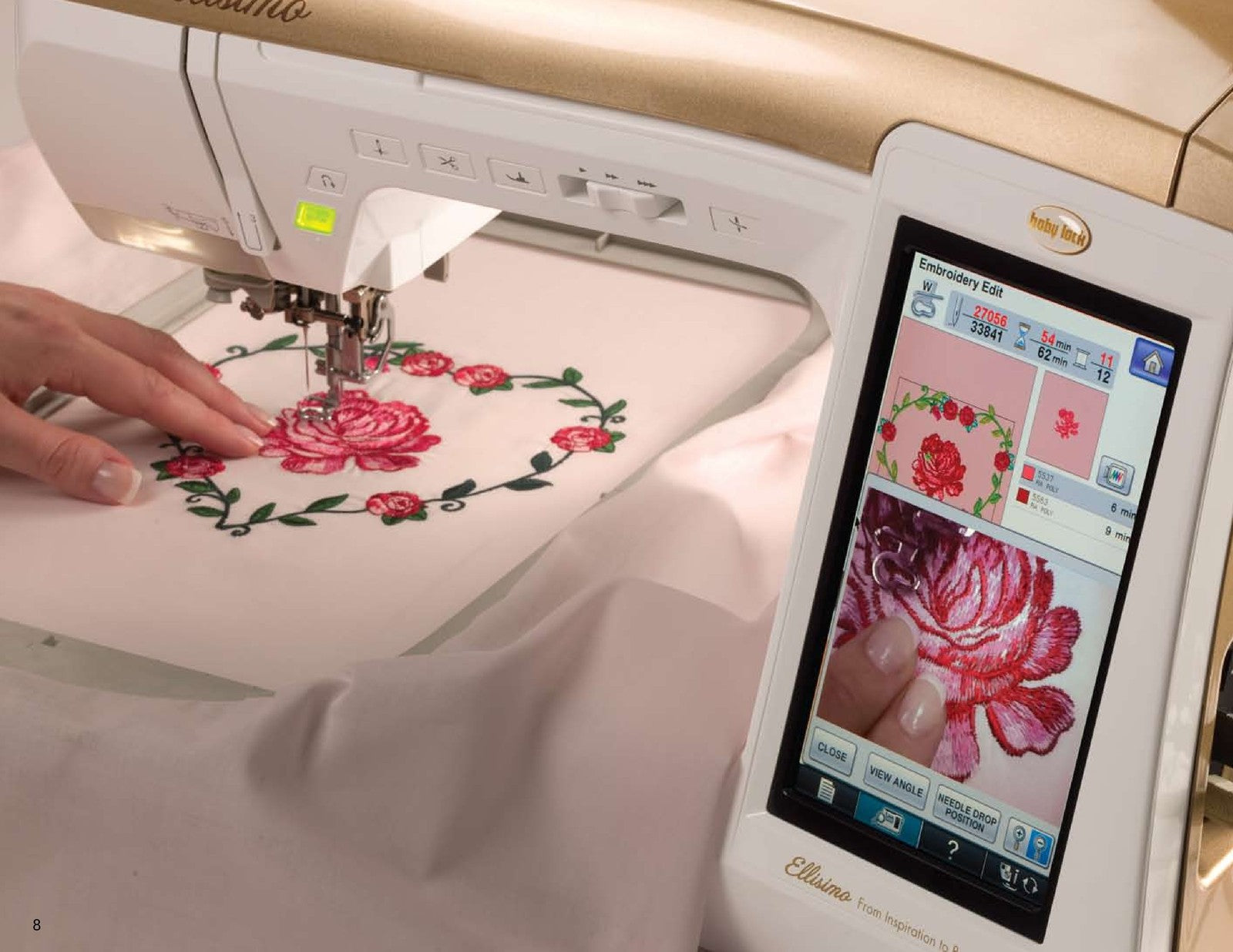 BABY LOCK Ellisimo Sewing And Embroidery Machine Manual - WIRE BOUND - COVERS
