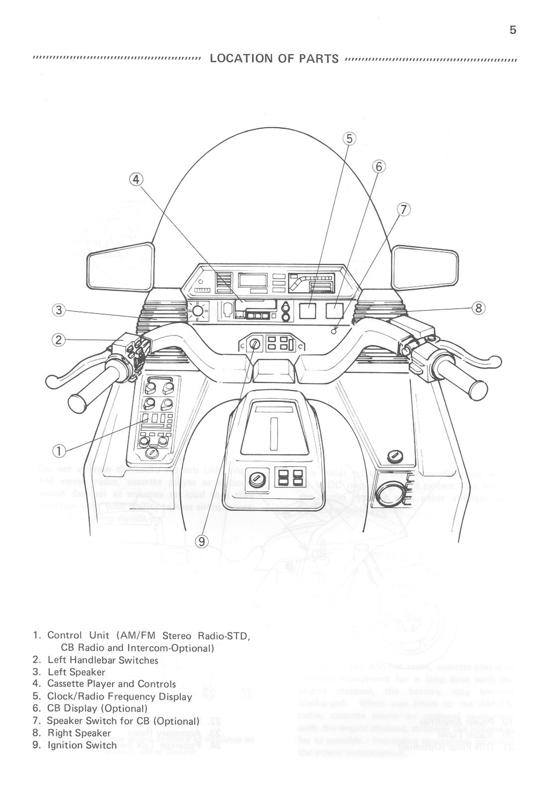 KAWASAKI Voyager Audio Systems Operators Manual 1984 - WIRE BOUND - TOUGH COVERS