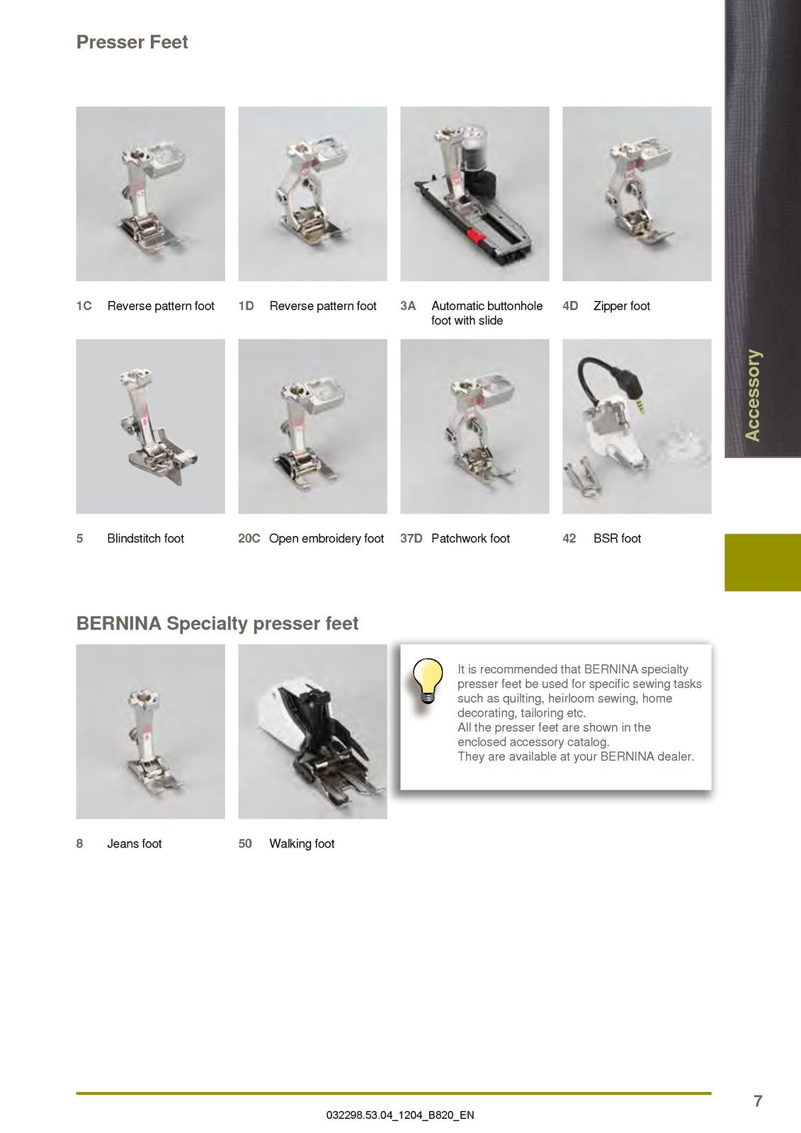 BERNINA 820 QE Quilters Edition User Manual - STEEL WIRE BOUND - TOUGH COVERS