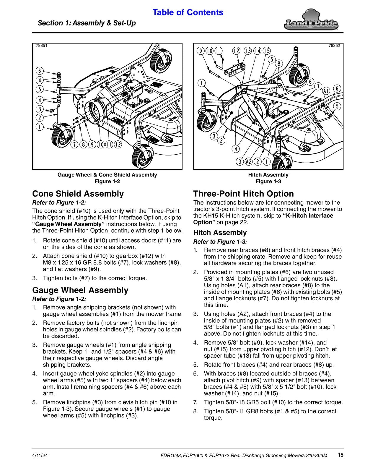 LAND  More PRIDE Rear Discharge Grooming Mowers Operators Manual 2024 - BOUND
