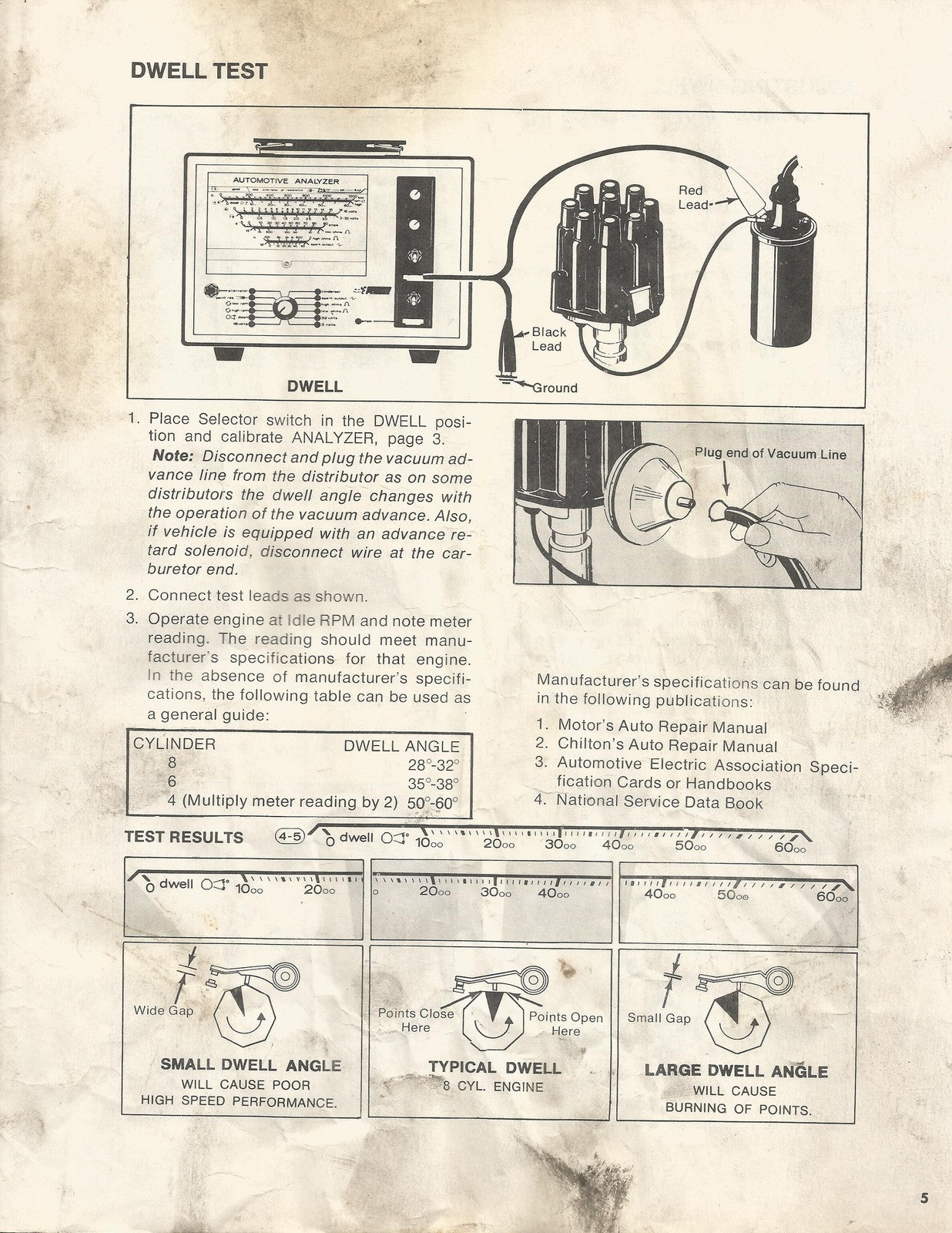 SEARS Automotive Analyzer 24421033 User Manual - WIRE BOUND - TOUGH COVERS