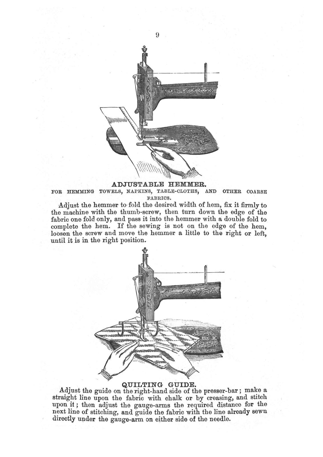 SINGER Medium Sewing Machine Directions For Using Manual - WIRE BOUND - COVERS