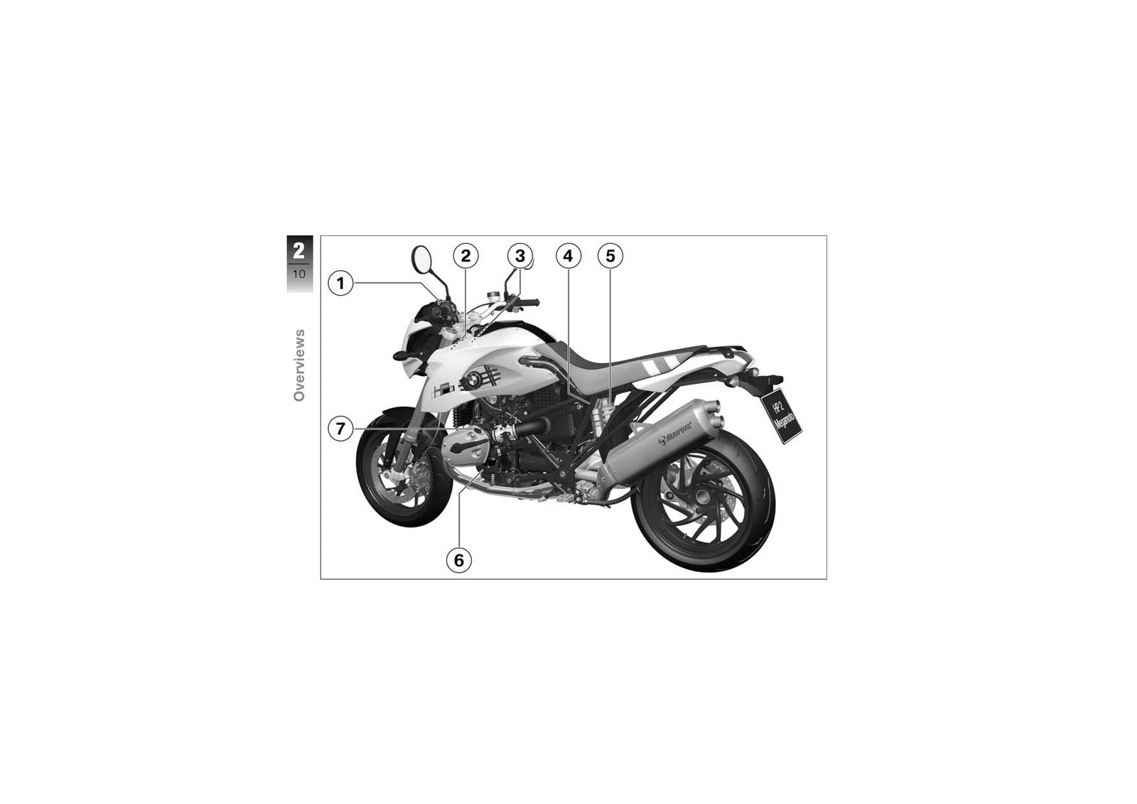 BMW HP2 Megamoto Riders Manual US Model 2007 - STEEL WIRE BOUND - TOUGH COVERS