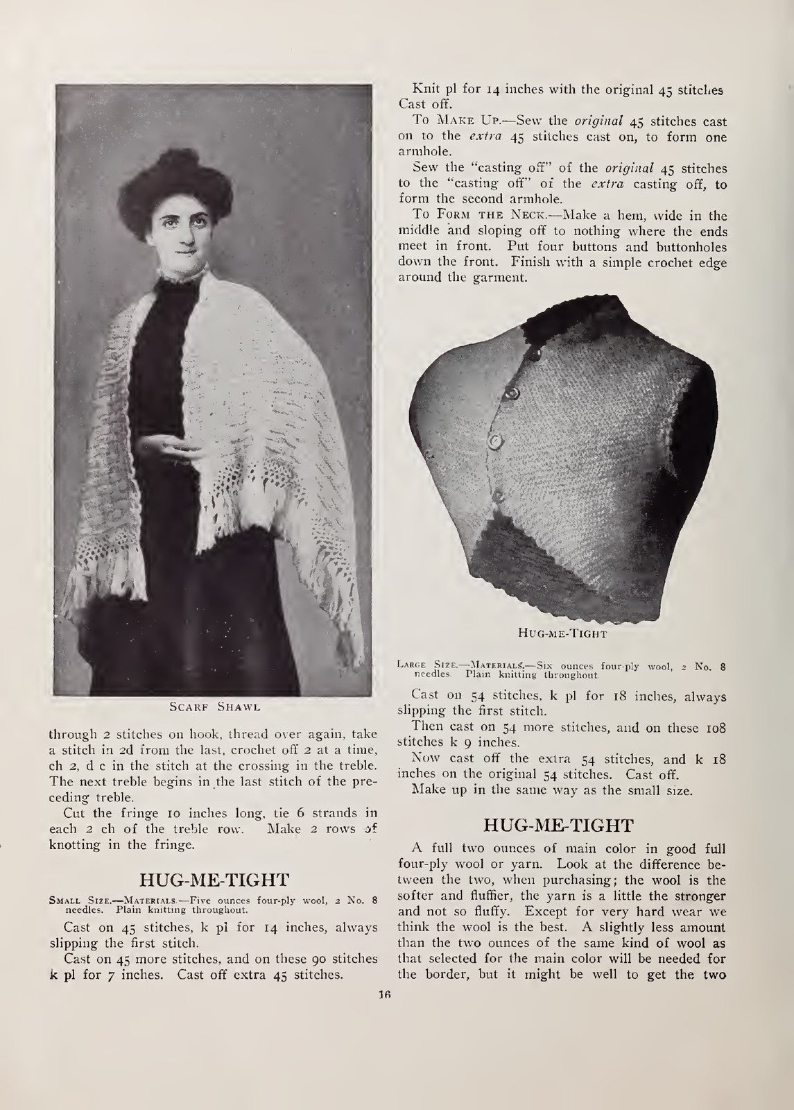 PRISCILLA Wool Knitting Book Manual 1912 - STEEL WIRE BOUND - PROTECTIVE COVERS