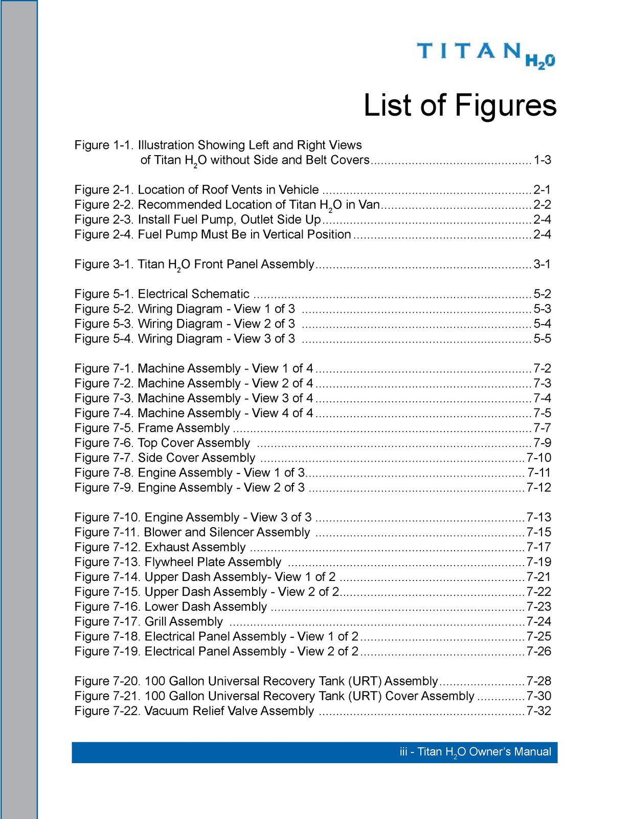 HYDRAMASTER Titan H2O Owners Manual 2012 - BOUND - COVERS - XL FOLDOUT PAGES