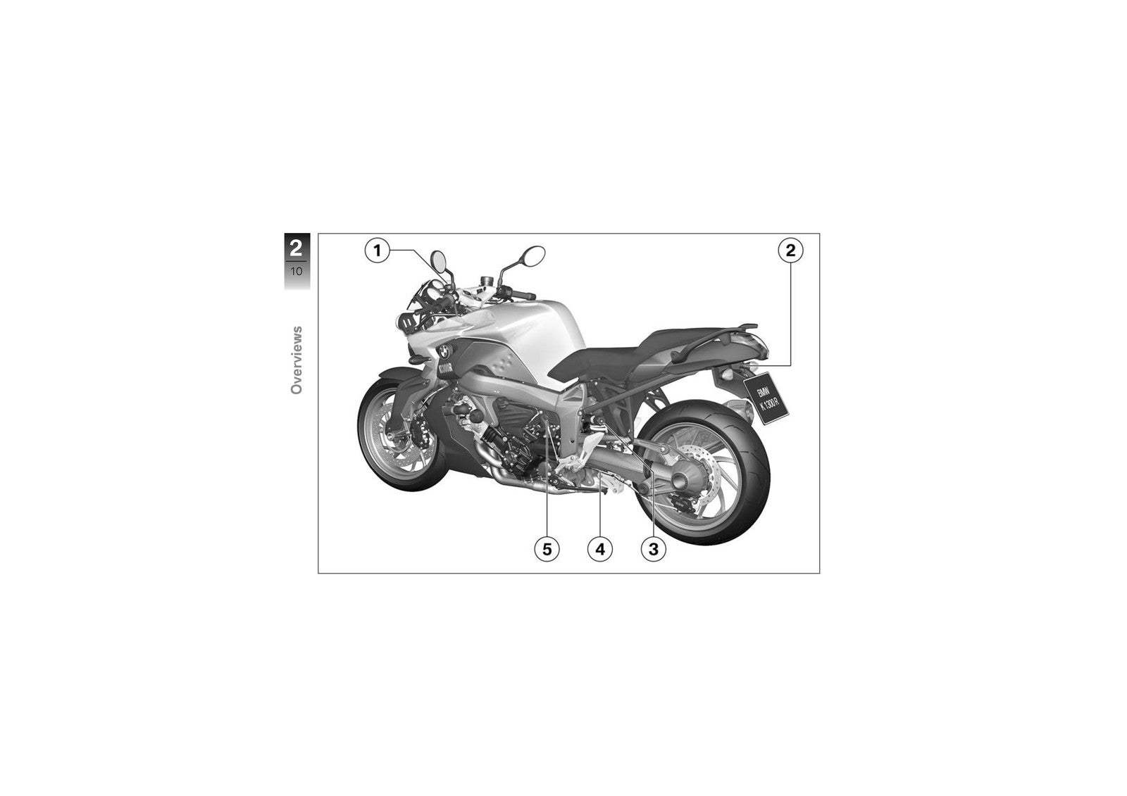 BMW K1300R Motorcycle Riders Manual 2008 - STEEL WIRE BOUND - PROTECTIVE COVERS