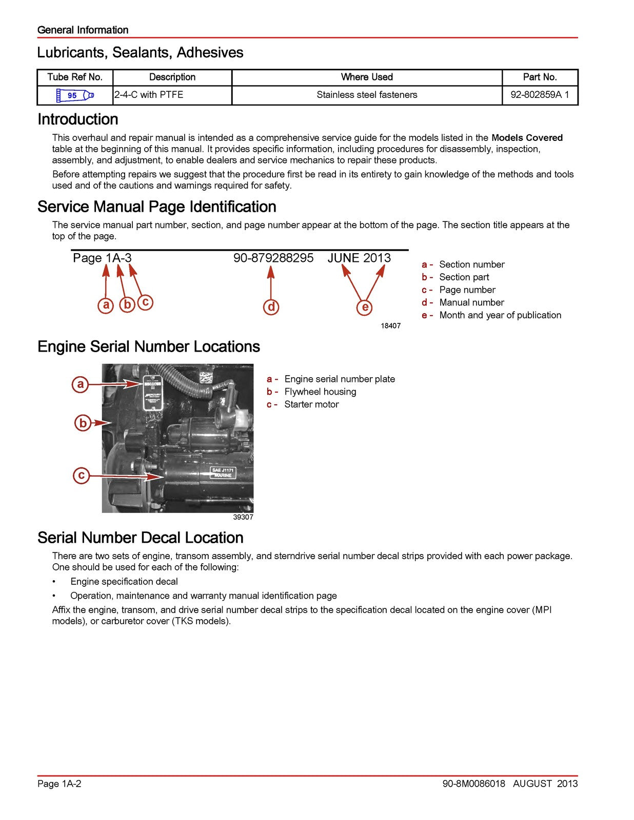 MERCURY MERCRUISER 43L TKS MPI Gasoline Engines Service Manual 2013 - BOUND