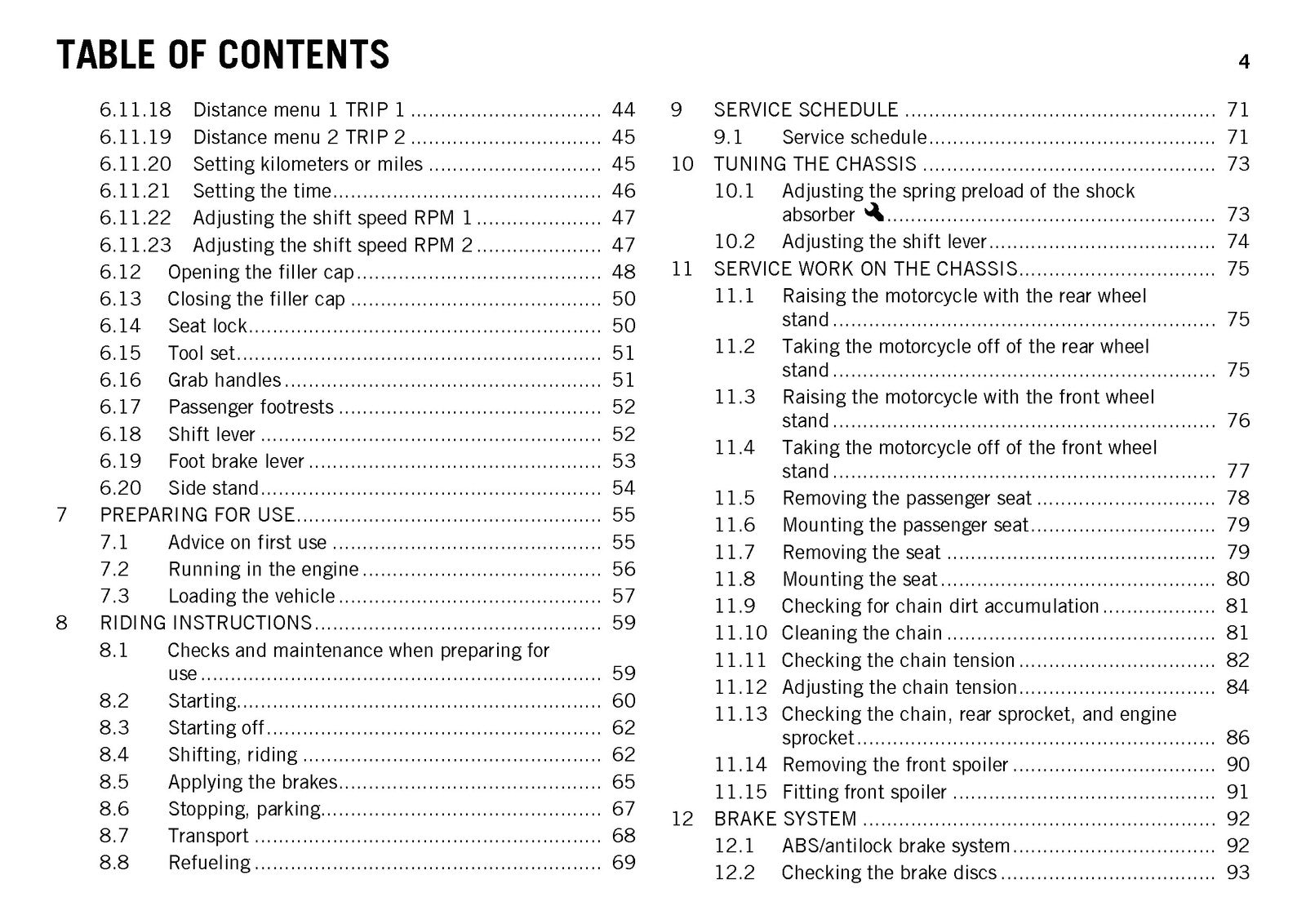 KTM 125 Duke 200 Duke Owners Manual 2013 - STEEL WIRE BOUND - PROTECTIVE COVERS