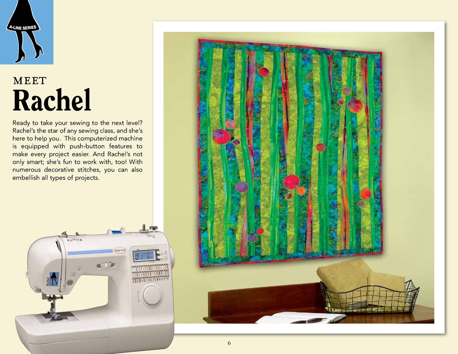 BABY LOCK Sofia 2 A-Line Series Sewing And Embroidery Machine Manual - BOUND