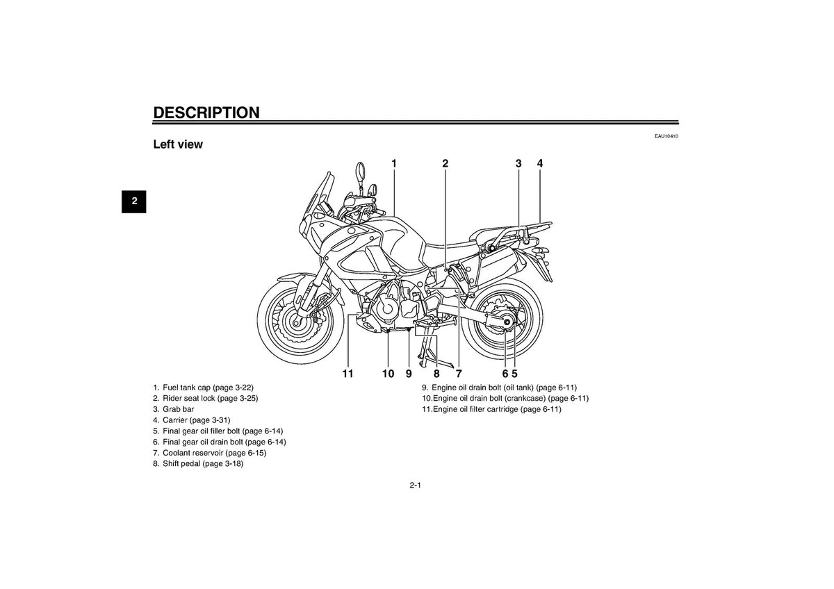 YAMAHA XT1200Z Motorcycle Owners Manual 2010 - STEEL WIRE BOUND - TOUGH COVERS