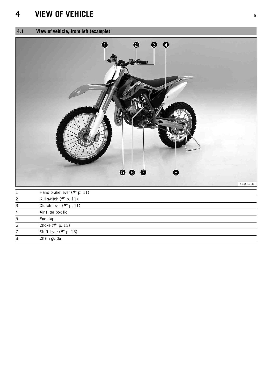 KTM 85 SX 1916 1714 Owners Manual 2014 - STEEL WIRE BOUND - PROTECTIVE COVERS