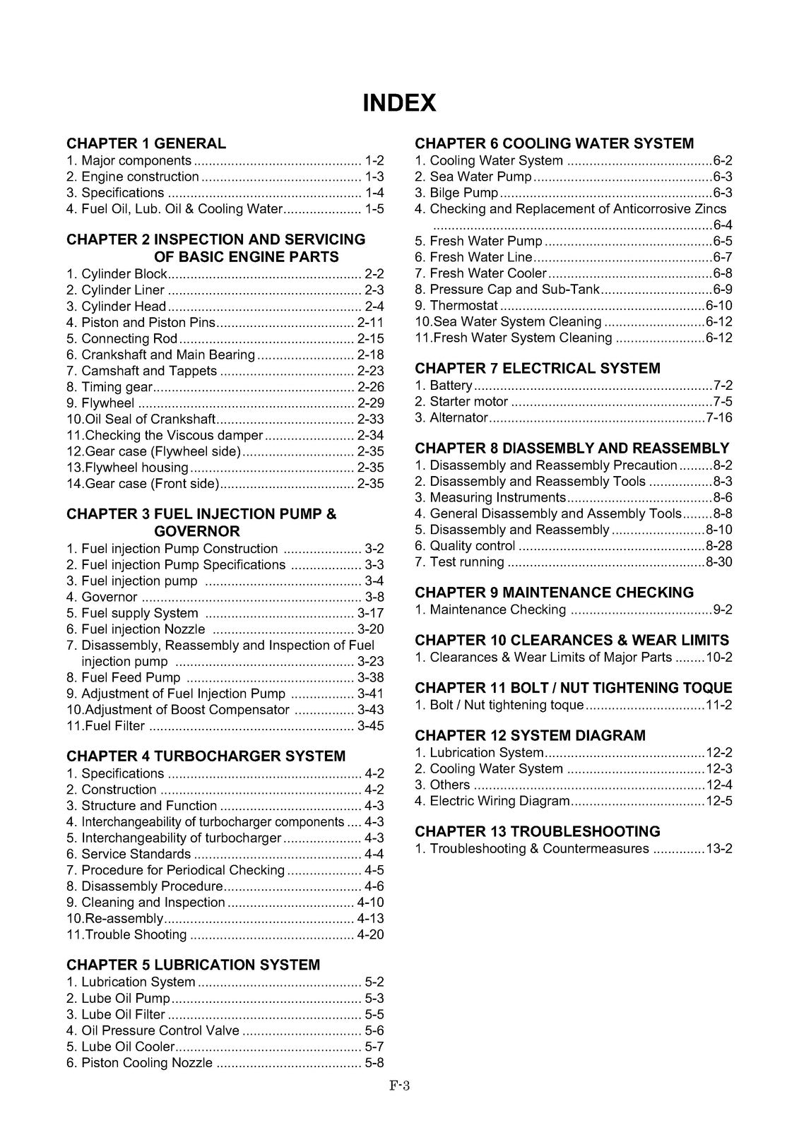 YANMAR 6AYM-ETE Engine Service Manual - STEEL WIRE BOUND - PROTECTIVE COVERS