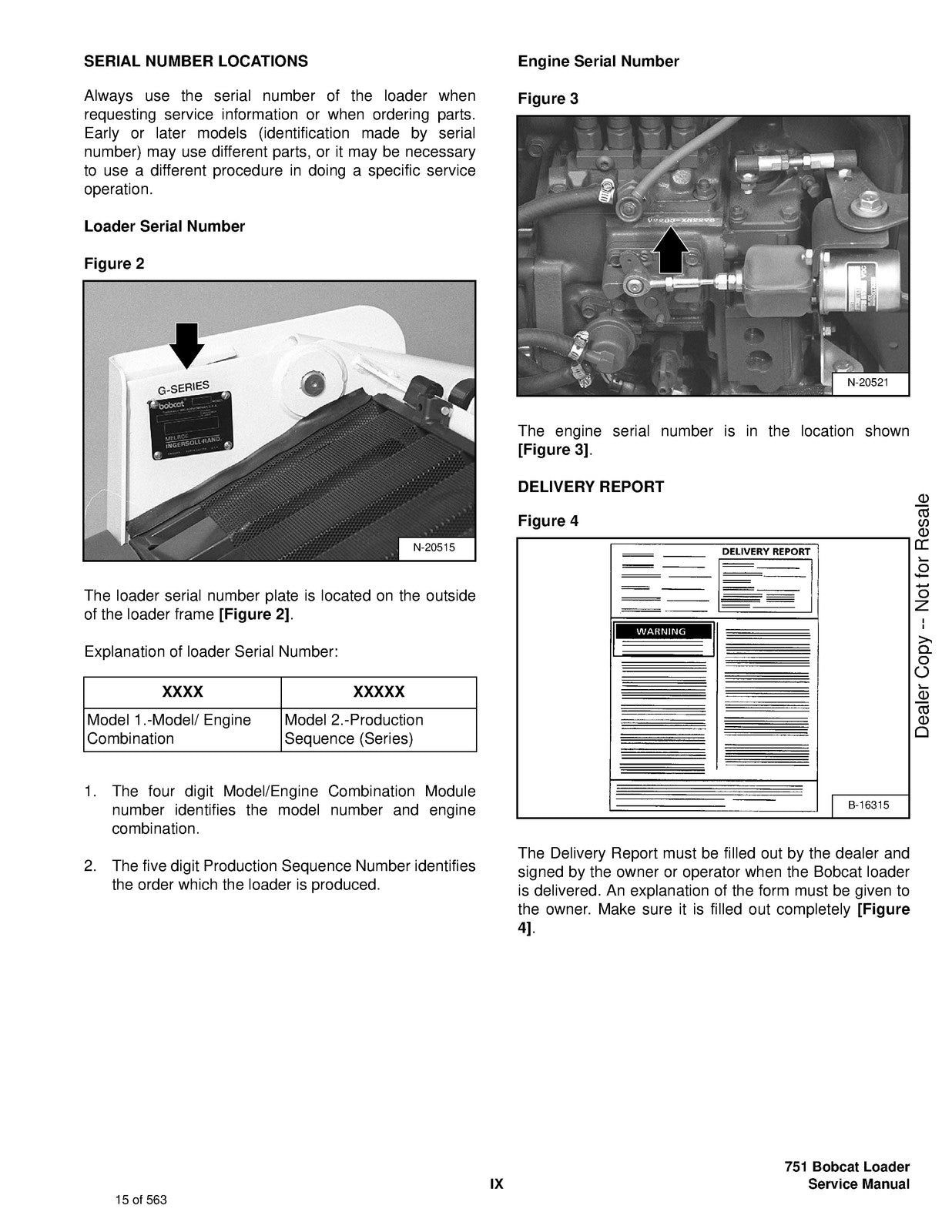 BOBCAT 751 Service Manual 2006 SN 515620001 Up - BOUND - COVERS - XL FOLDOUTS