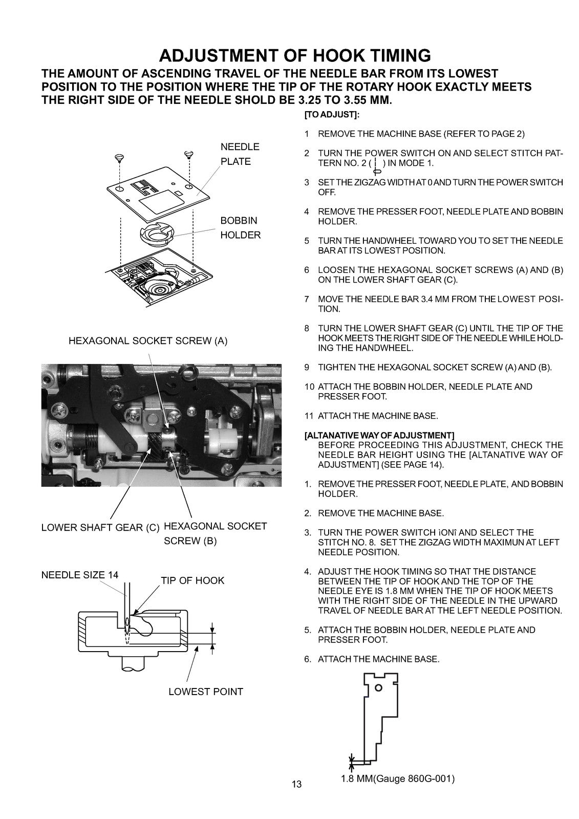 JANOME MC6600 Sewing Machine Service Manual 2005 - WIRE BOUND - TOUGH COVERS