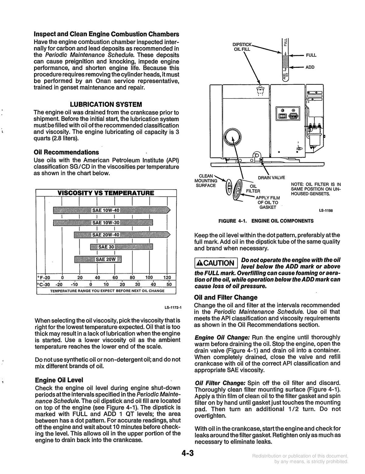 ONAN Ensign Series 4500 6500 Marine Genset Operators Manual 1996 - WIRE BOUND