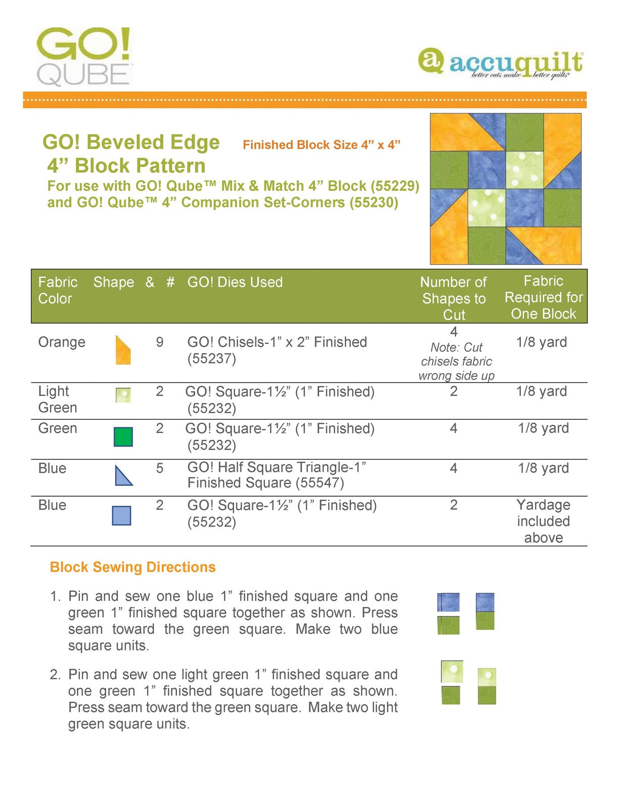ACCUQUILT Go Qube 4" Corners - STEEL WIRE BOUND - PROTECTIVE COVERS