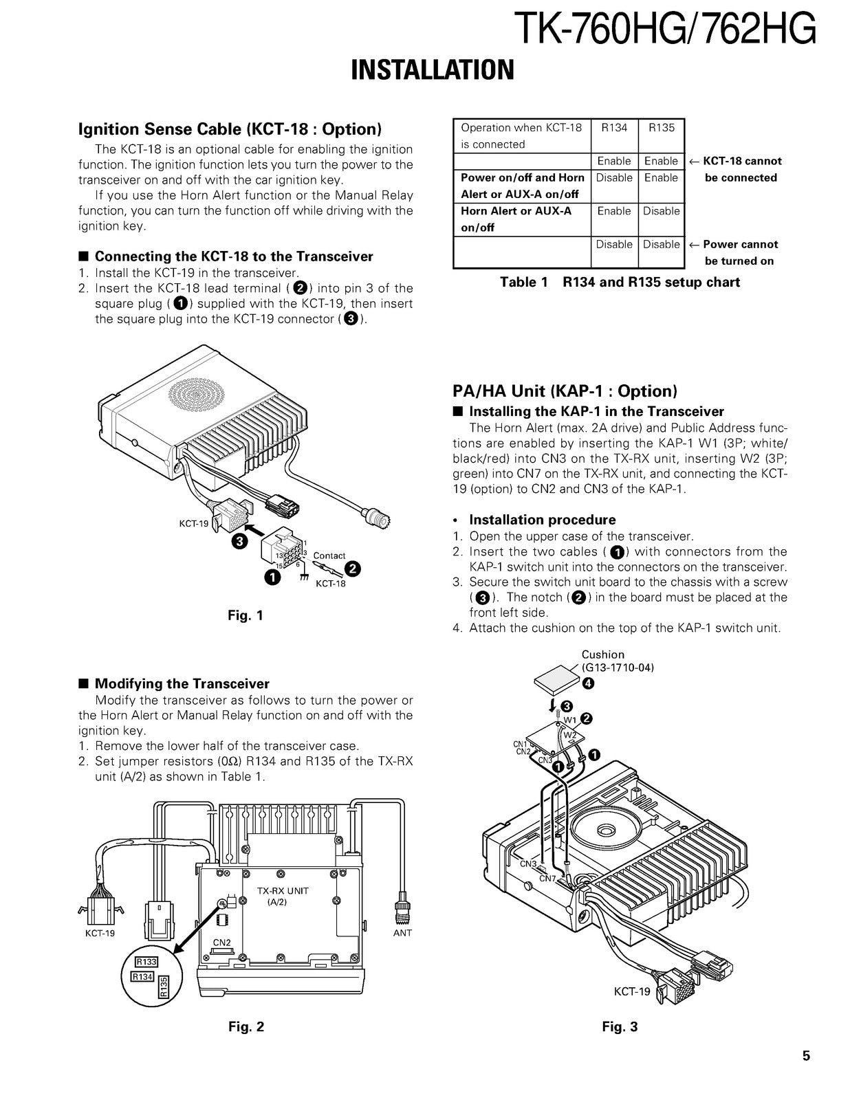 KENWOOD TK-760HG TK-762HG FM Transceiver Service Manual 2000, FOLDOUTS