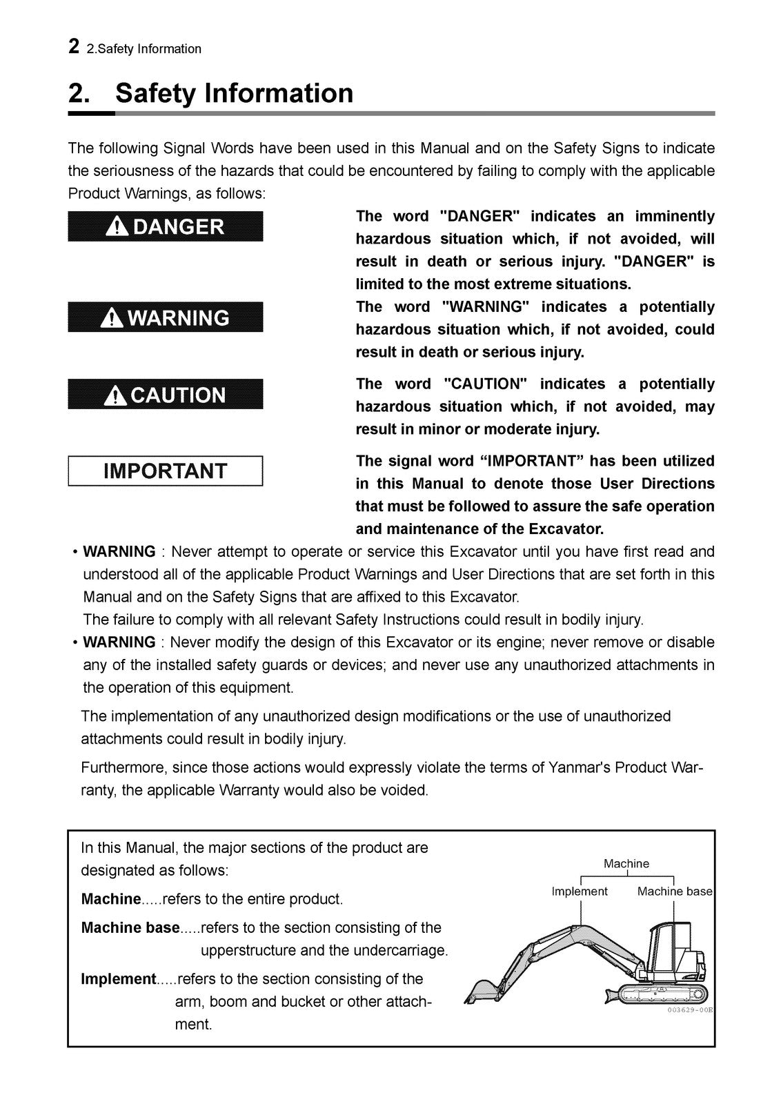 YANMAR ViO80-1 Excavator Operation  Maintenance Manual SN 10501 Up - WIRE BOUND