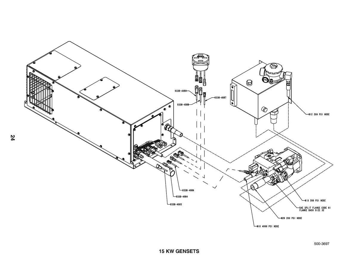 ONAN RBAA Hydraulic Generator Set Service Manual 2003 - WIRE BOUND - COVERS