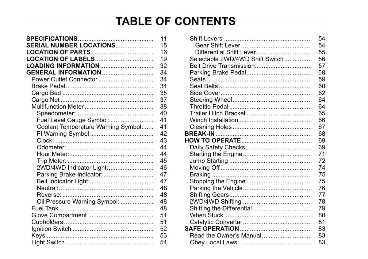 KAWASAKI Teryx 750 FI 4x4 Owners Manual 2012 - STEEL WIRE BOUND - TOUGH COVERS