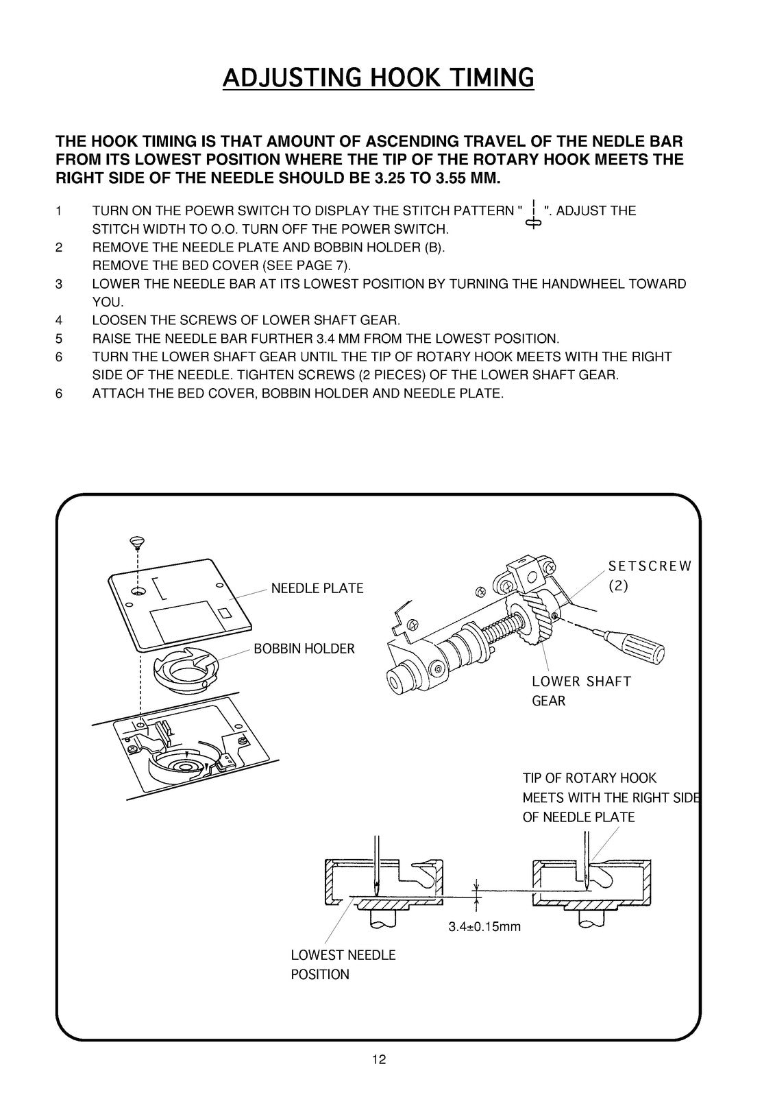 JANOME MC4900QC Service Manual - STEEL WIRE BOUND - PROTECTIVE COVERS