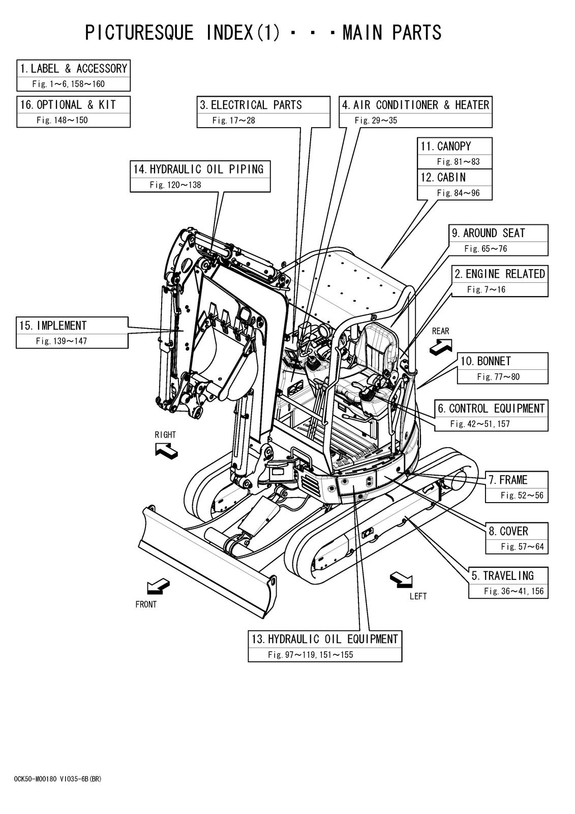 YANMAR ViO35-6B Excavator Parts Catalog Manual 2016 - WIRE BOUND - TOUGH COVERS