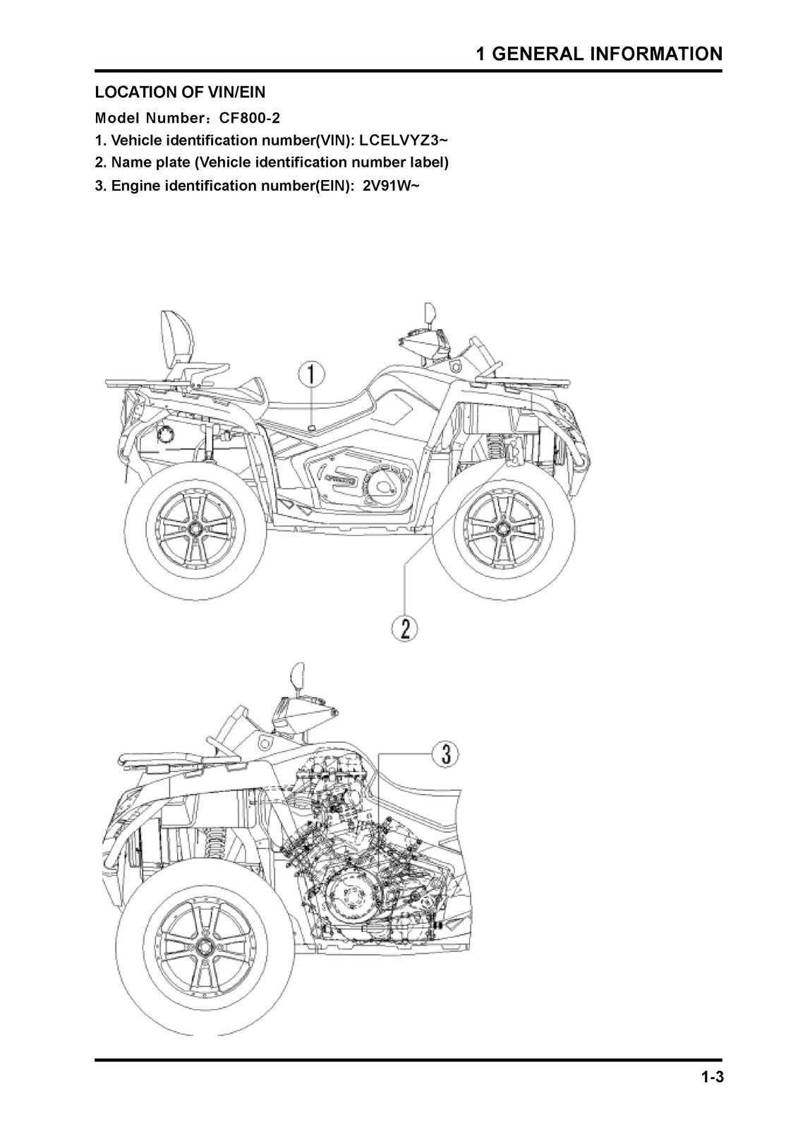 CFMOTO CF800-2 Terralander 800 Service Manual - STEEL WIRE BOUND - TOUGH COVERS