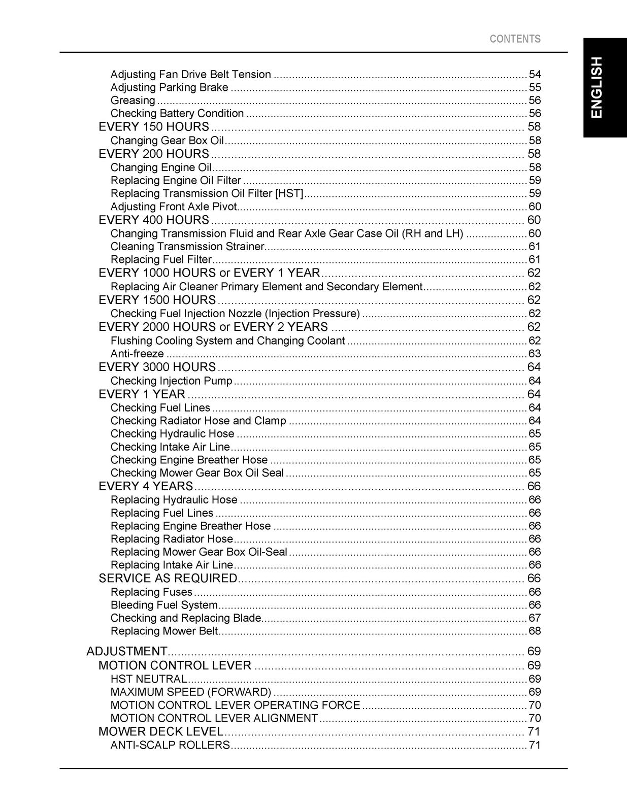 KUBOTA ZD1011 ZD1021 Zero Turn Operators Manual - WIRE BOUND - TOUGH COVERS
