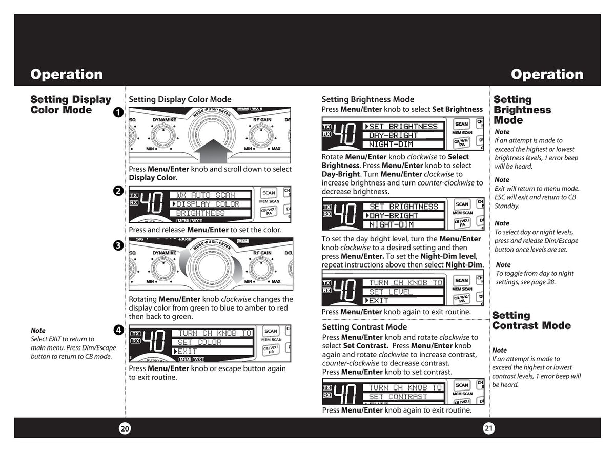 COBRA 29 LX CHR LE CB Radio Owners Manual - STEEL WIRE BOUND - PROTECTIVE COVERS