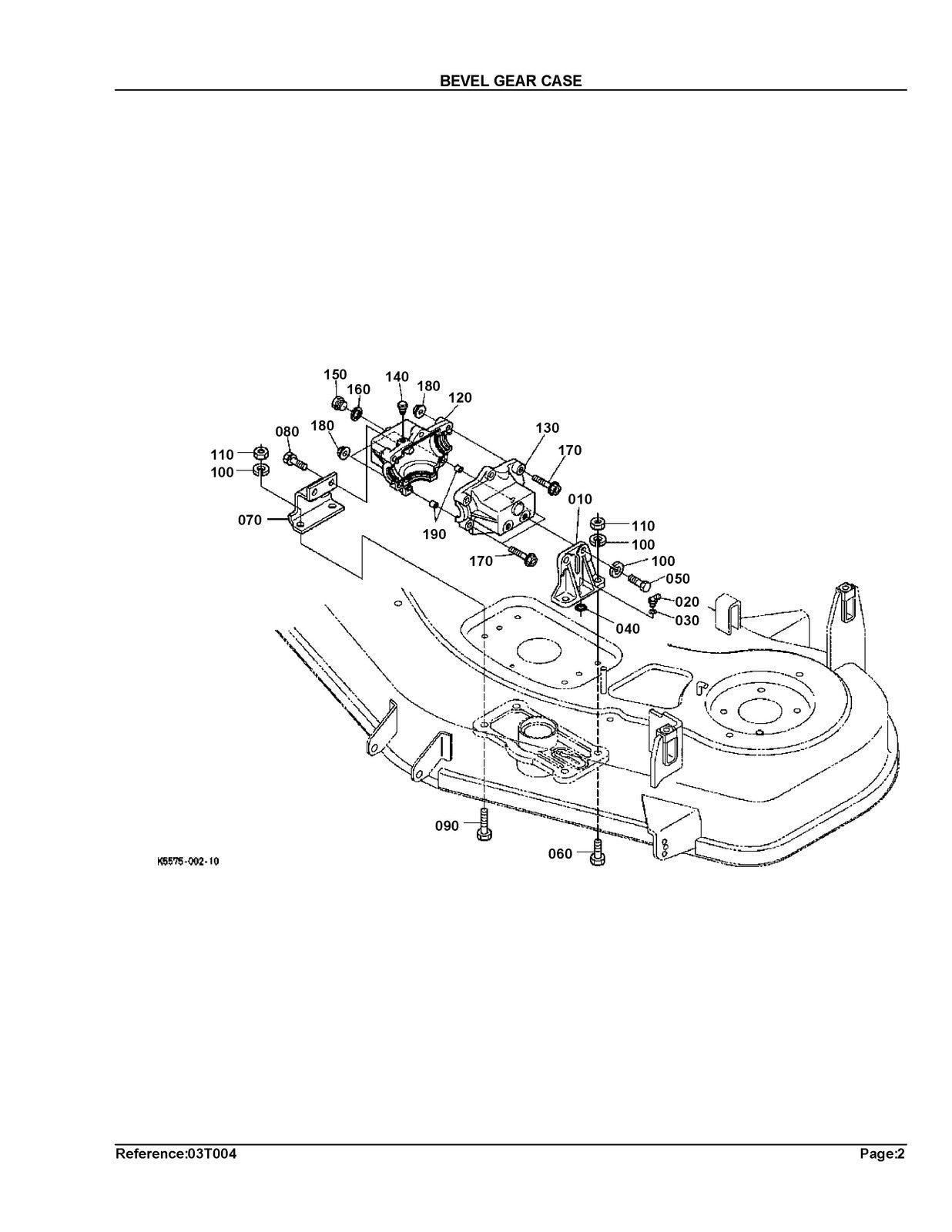KUBOTA RCK54-23ZG Parts Manual - STEEL WIRE BOUND - PROTECTIVE COVERS