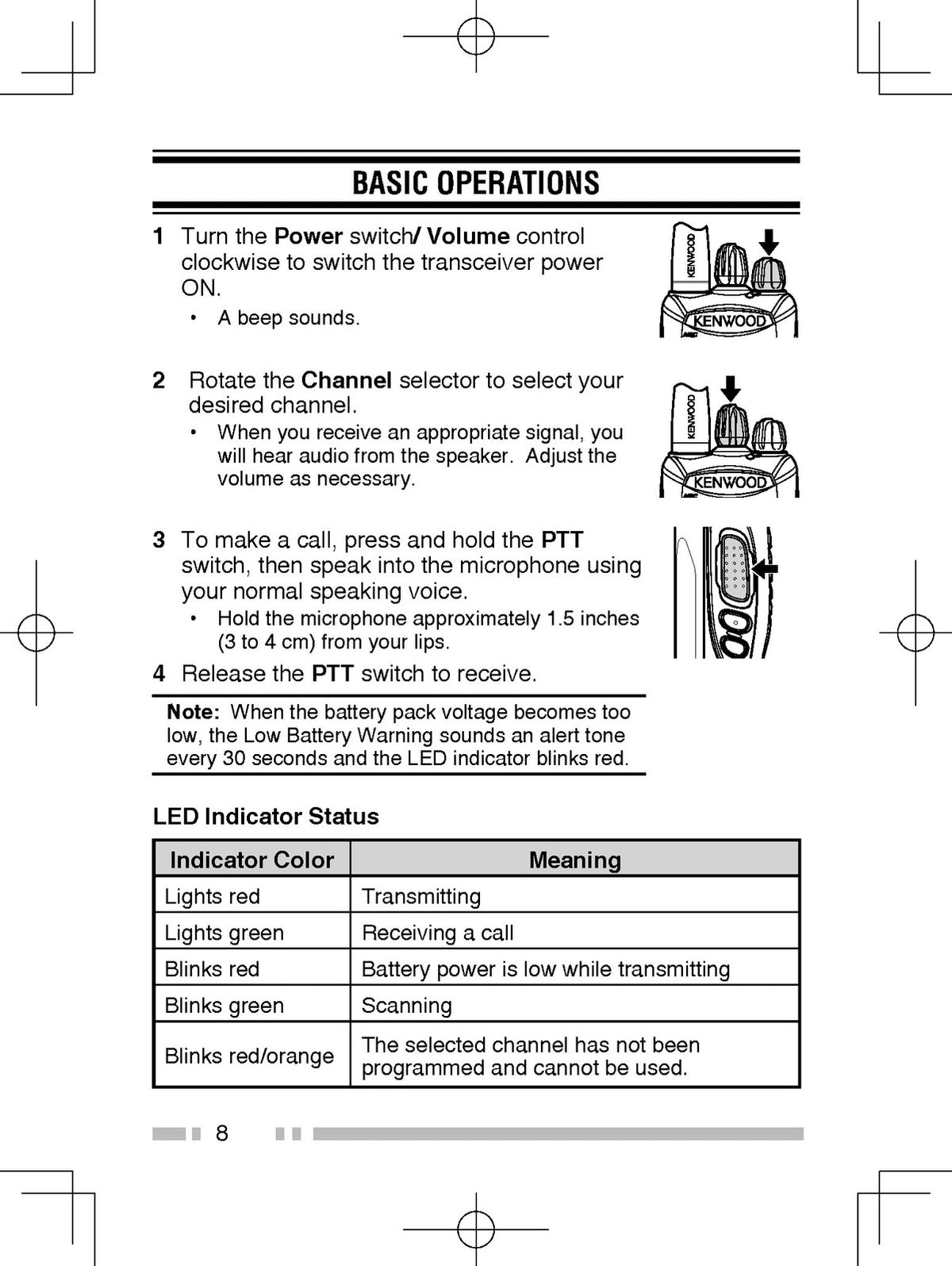 KENWOOD TK-2400 TK-3400 VHF UHF FM Transceiver Instruction Manual - WIRE BOUND