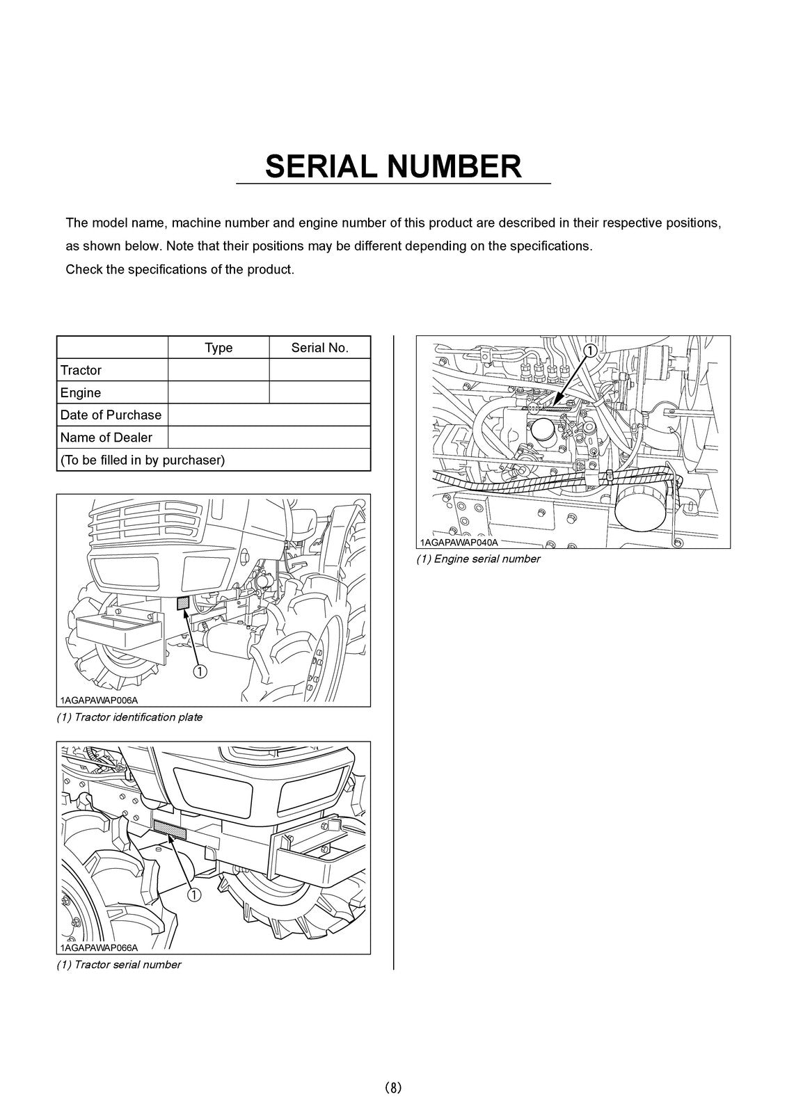 KUBOTA L4508 Tractor Illustrated Parts List Manual - WIRE BOUND - TOUGH COVERS