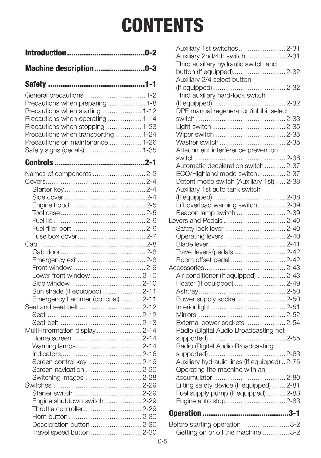 TAKEUCHI TB280FR EXCAVATOR OPERATORS MANUAL - STEEL WIRE BOUND - TOUGH COVERS