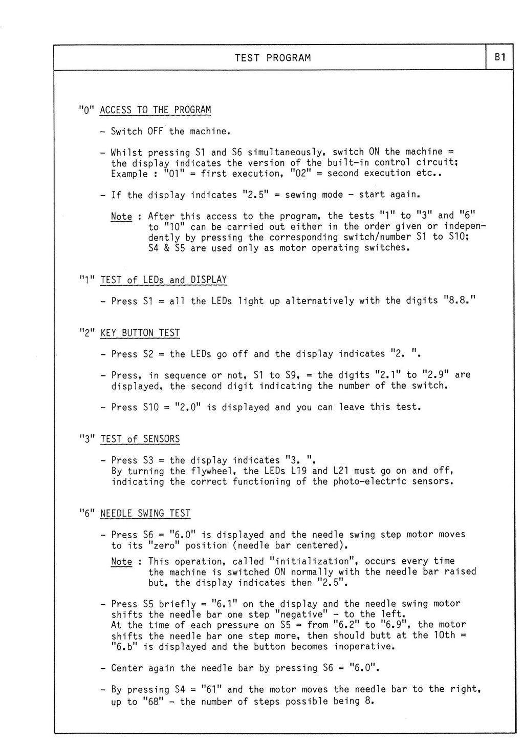 ELNA 6000 Sewing Machine SERVICE MANUAL - STEEL WIRE BOUND - PROTECTIVE COVERS