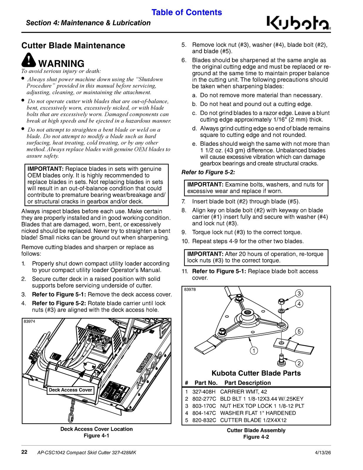 LAND PRIDE CSC10 Series Compact Skid Cutter Operators Manual - WIRE BOUND