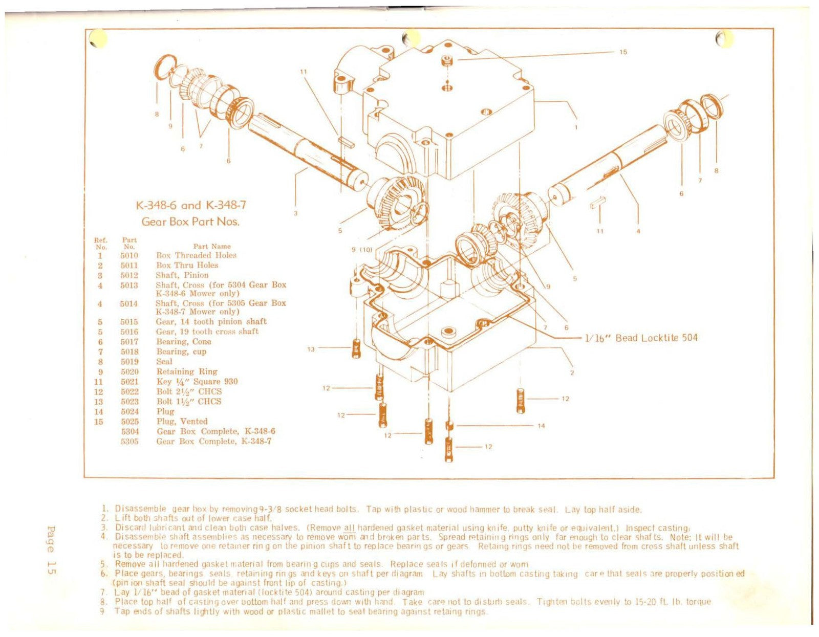 KUBOTA K-348-6 K-348-7 48 Inch Rotary Mower Manual - WIRE BOUND - TOUGH COVERS