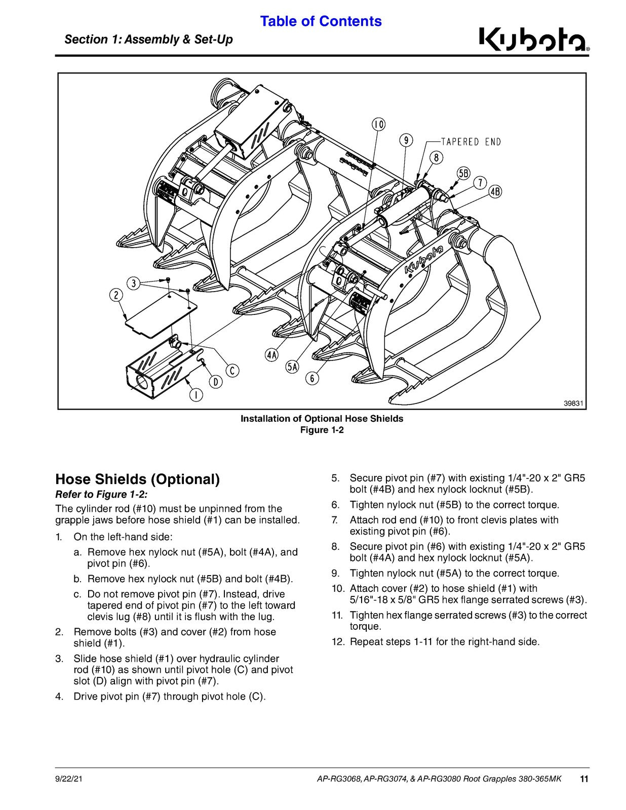 LAND PRIDE RG30 Series Root Grapples Operators Manual - WIRE BOUND - COVERS