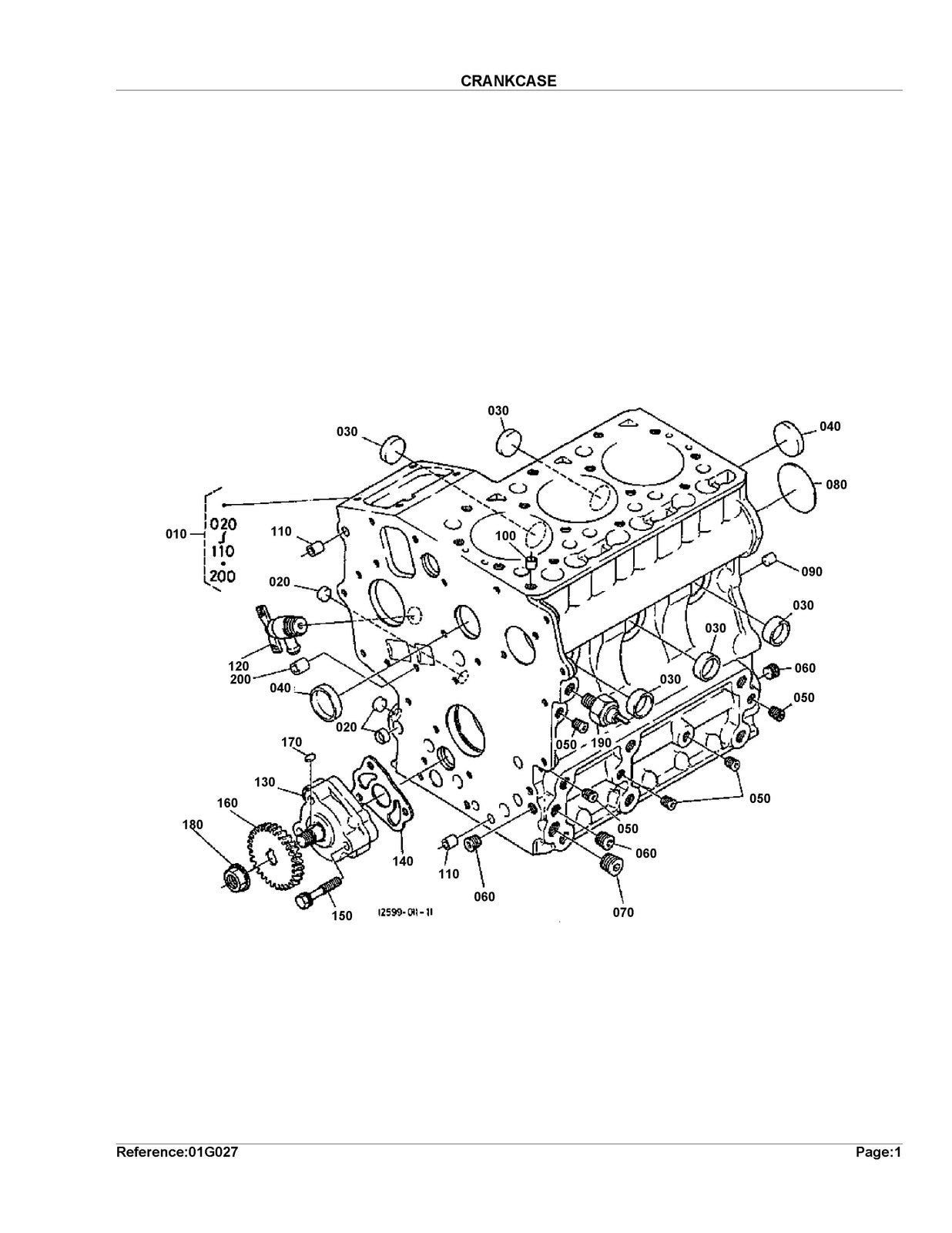 KUBOTA G2000 Parts Manual - STEEL WIRE BOUND - PROTECTIVE COVERS