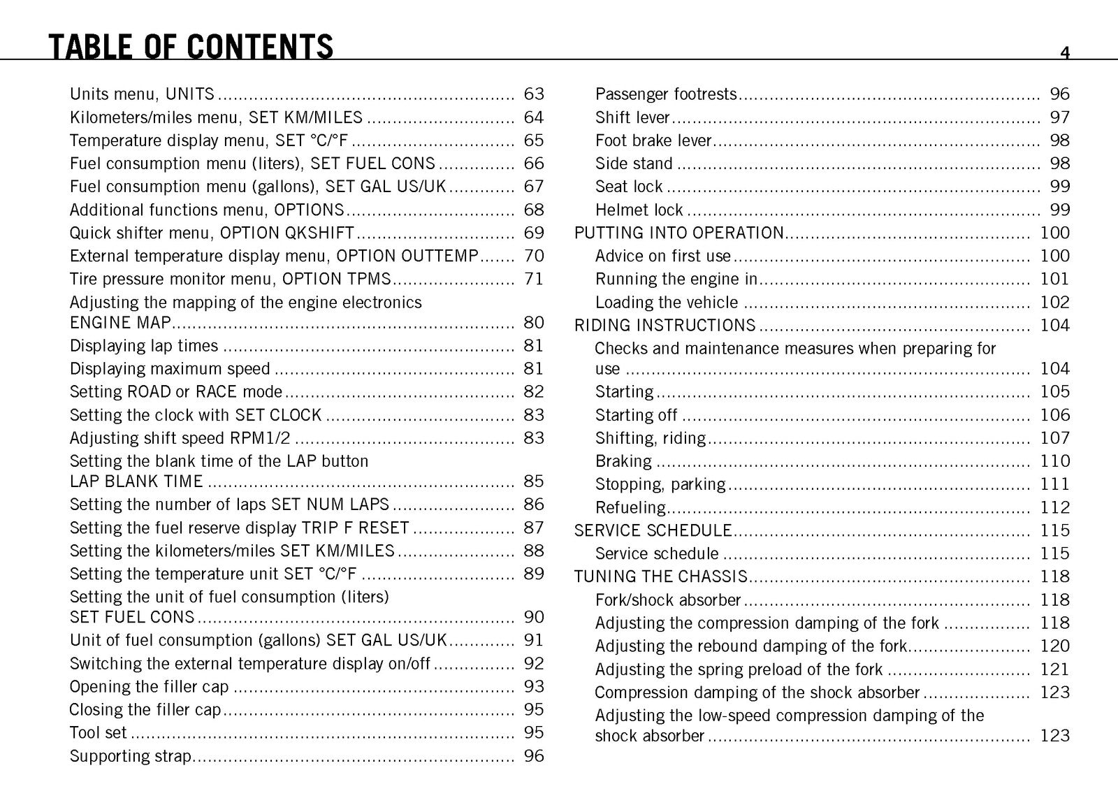 KTM 1190 RC8 R Owners Manual 2011 - STEEL WIRE BOUND - PROTECTIVE COVERS