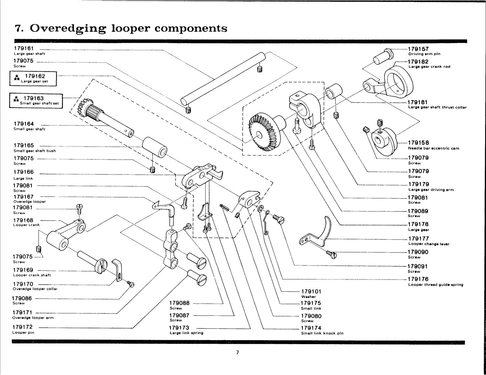 SINGER Professional 10 UJ13 Parts List Manual - STEEL WIRE BOUND - TOUGH COVERS