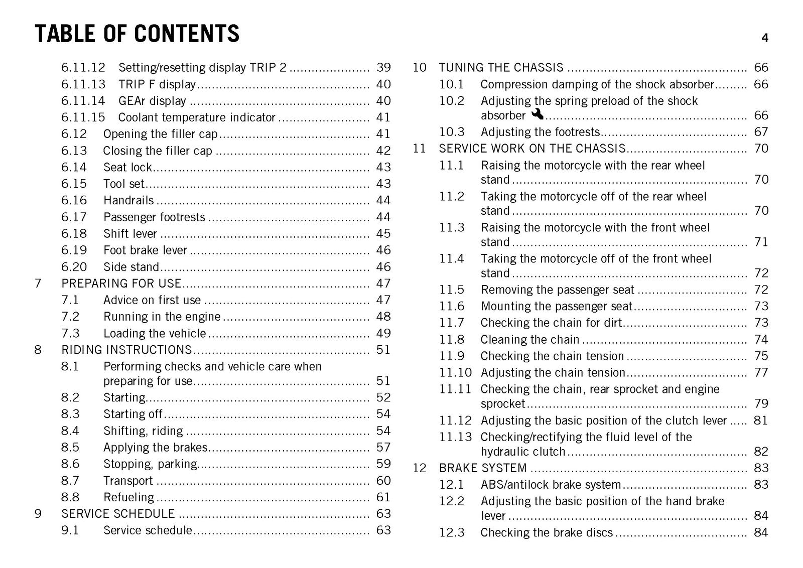 KTM 690 Duke USA Owners Manual 2013 - STEEL WIRE BOUND - PROTECTIVE COVERS