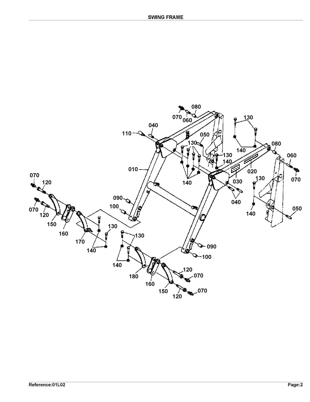 KUBOTA TL421 Loader Illustrated Parts List Manual - WIRE BOUND - TOUGH COVERS