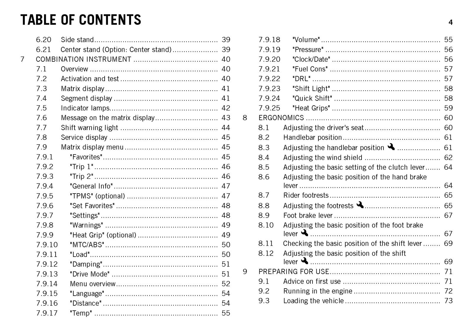 KTM 1190 Adventure EU FR AUS JP Owners Manual 2013 - WIRE BOUND - TOUGH COVERS