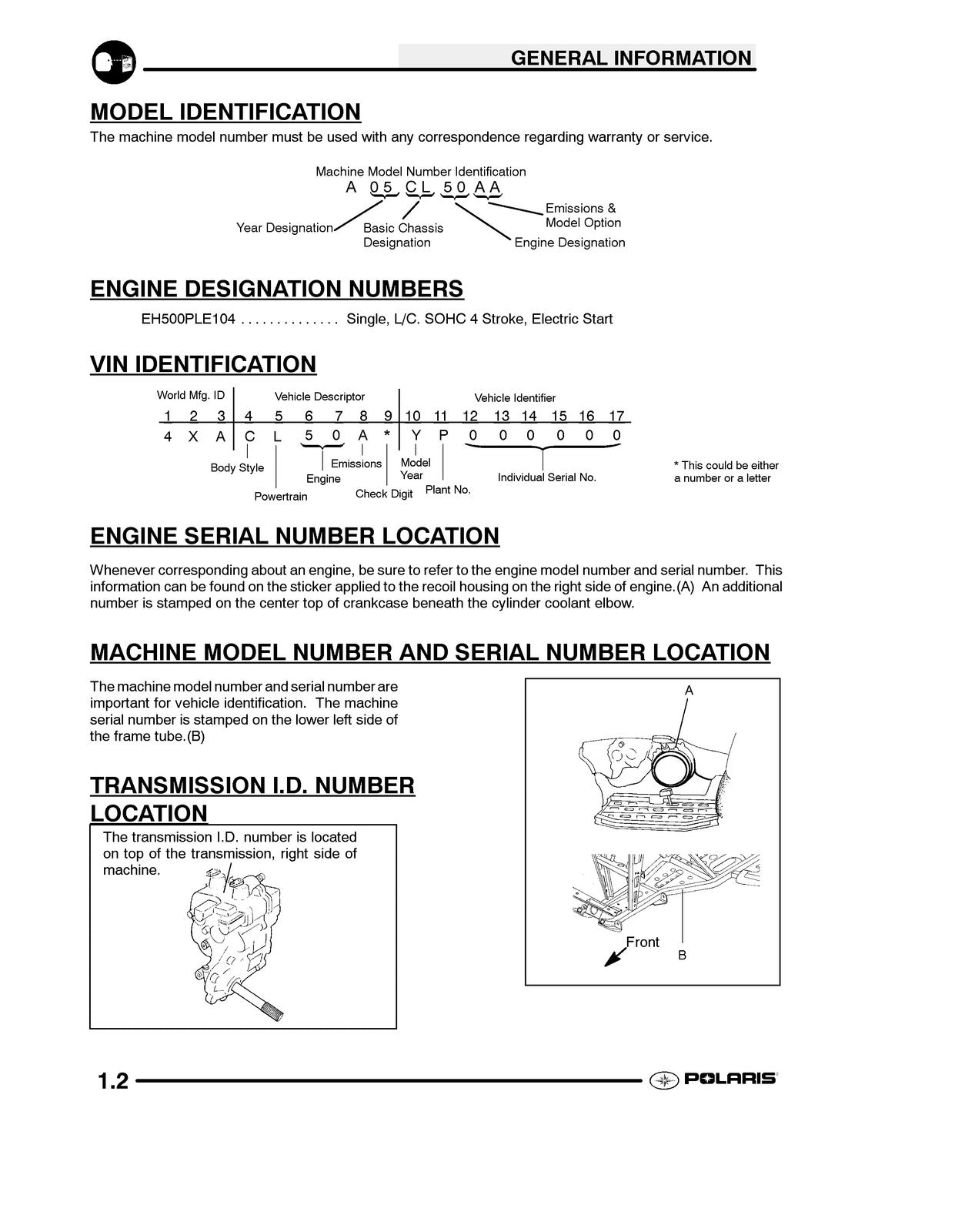 POLARIS Sportsman 6X6 Service Manual 2004-2005 - BOUND - COVERS - XL FOLDOUTS